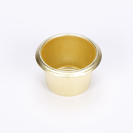 供應(yīng)青銅鎳色燭臺(tái)配件，小蠟燭杯23*18*0.5mm
